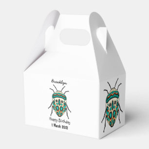 Picasso bug cartoon illustration favour box