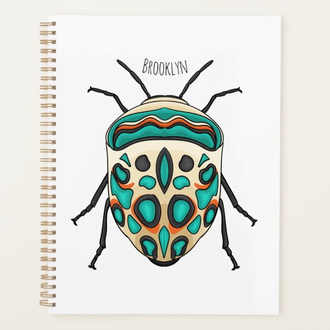 Picasso bug cartoon illustration  planner (Front)