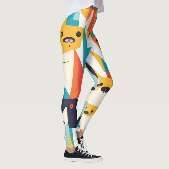picasso style legging dogs (Right)