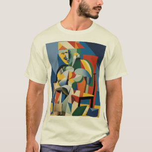 Picasso's Annual Visionary: A 3D Tribute to Cubism T-Shirt