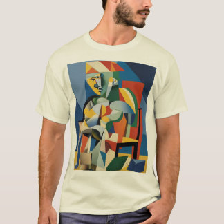 Picasso's Annual Visionary: A 3D Tribute to Cubism T-Shirt