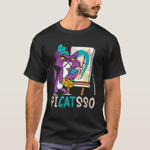 Picatsso Teacher Artist Painter Painting Cat Owner T-Shirt