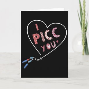 Picc Heart Valentine Vascular Access Team Picc Iv Card