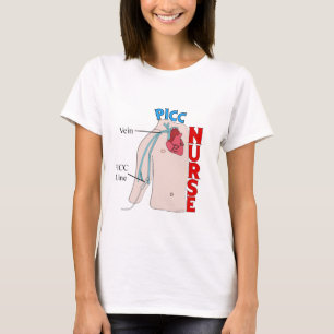 PICC Line Nurse Anatomical  Design Gifts T-Shirt