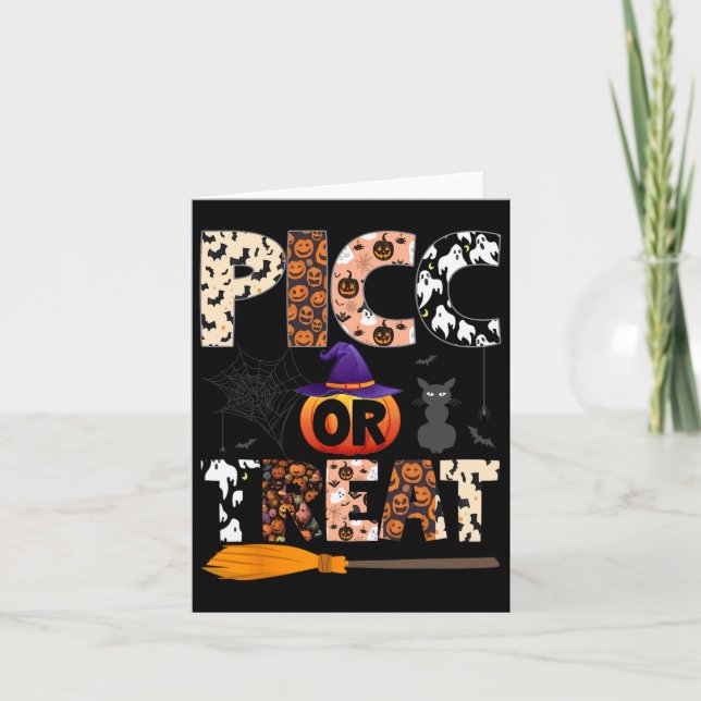 Picc Nurse Halloween Cute Vat Vascular Access Team Card (Front)