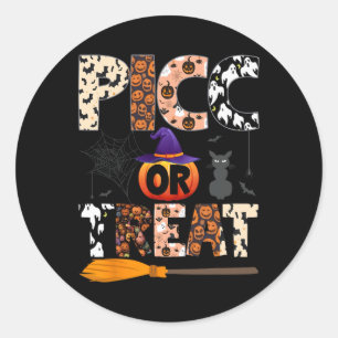 Picc Nurse Halloween Cute Vat Vascular Access Team Classic Round Sticker