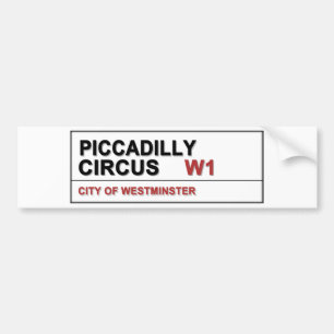 Piccadilly Circus London Bumper Sticker