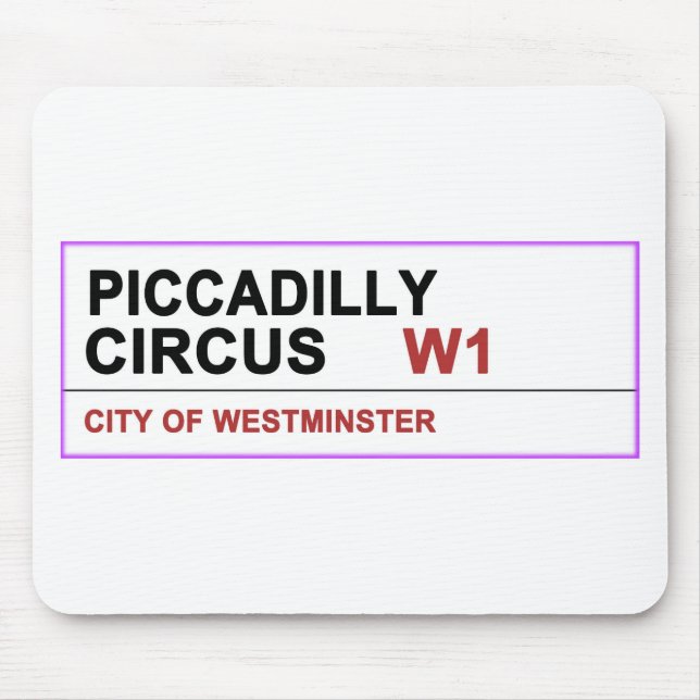 Piccadilly Circus London Mouse Pad (Front)