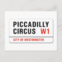 Piccadilly Circus, London Street Sign