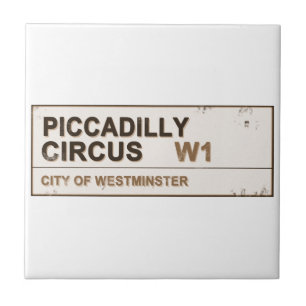 Piccadilly Circus London - Vintage Ceramic Tile