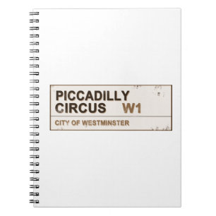 Piccadilly Circus London - Vintage Notebook