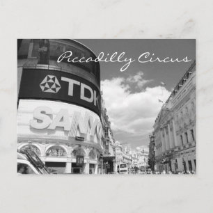Piccadilly Circus vintage London postcard