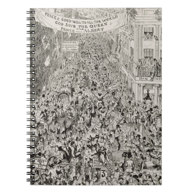 Piccadilly during the Great Exhibition, 1851 Notebook (Front)