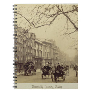 Piccadilly facing East, (sepia photo) Notebook