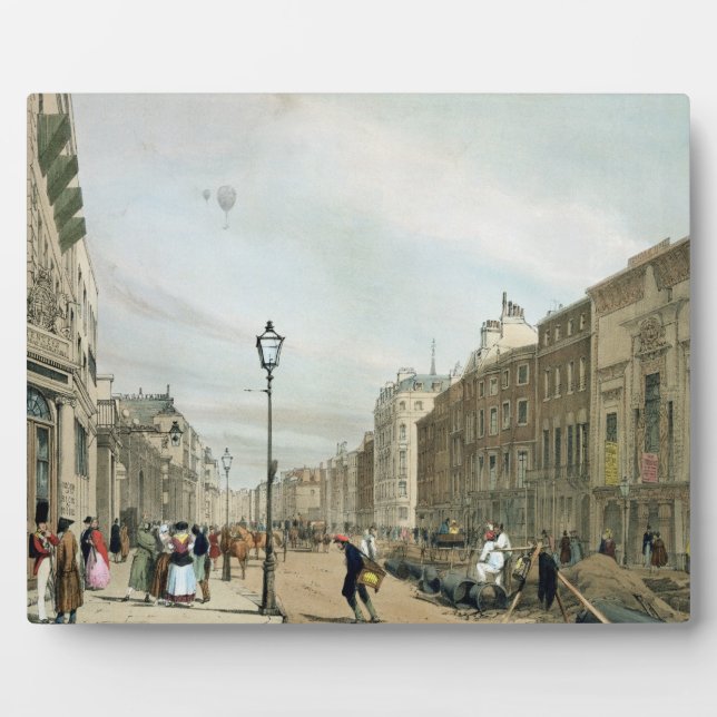 Piccadilly from the corner of Old Bond Street, fro Plaque (Front)