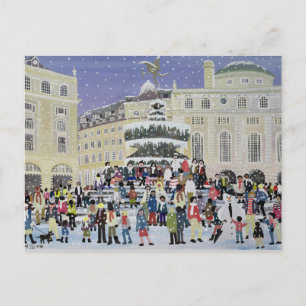 Piccadilly Snow Scene Postcard