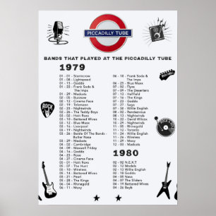 Piccadilly Tube 1979 1980 Poster
