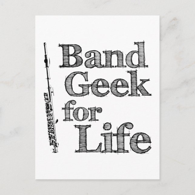Piccolo Band Geek Postcard (Front)