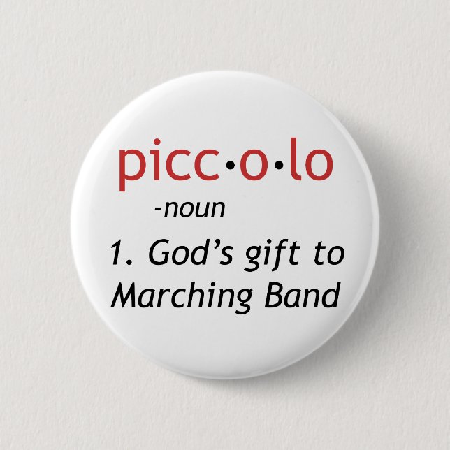 Piccolo Definition 6 Cm Round Badge (Front)