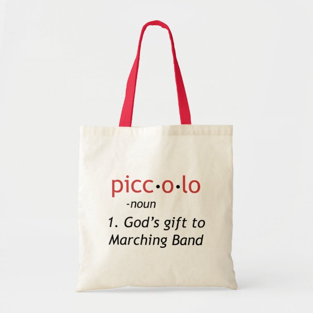 Piccolo Definition Tote Bag (Front)