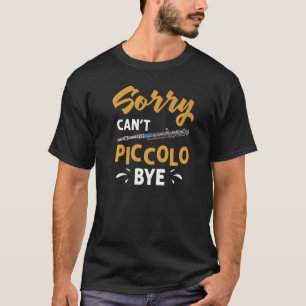 Piccolo Instrument Music Flute Player Beginner Les T-Shirt