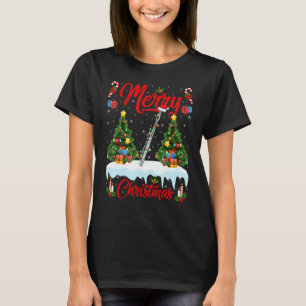Piccolo Music   Lights Xmas Tree Santa Piccolo Chr T-Shirt