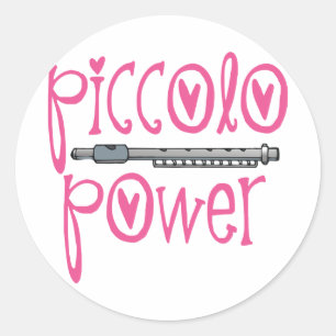 Piccolo Power Pink Classic Round Sticker