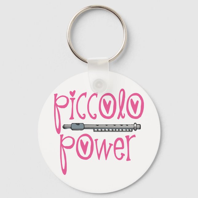 Piccolo Power Pink Key Ring (Front)