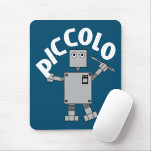 Piccolo Robot Text Mouse Pad