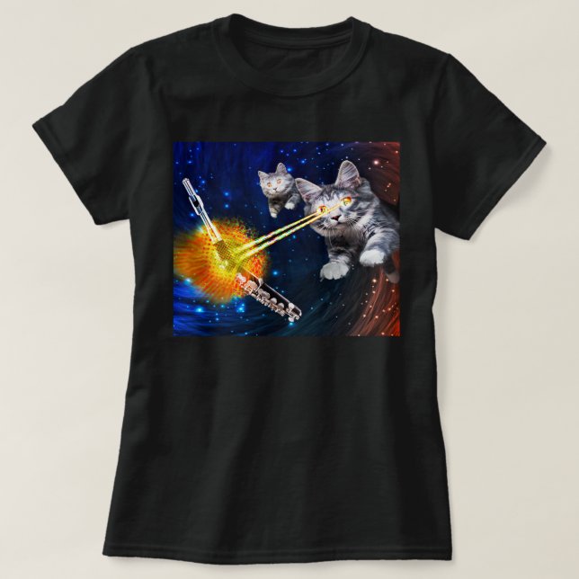 Piccolo vs. Laser Cats T-Shirt (Design Front)