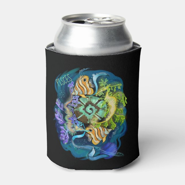 Pices Zodiac Can Cooler (Can Front)