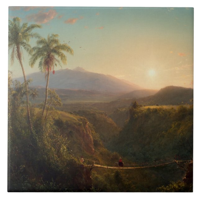 Pichincha Frederic Edwin Church Ceramic Tile (Front)