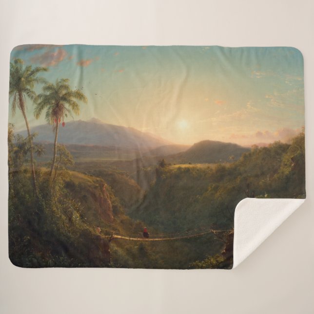 Pichincha Frederic Edwin Church Sherpa Blanket (Front (Horizontal))