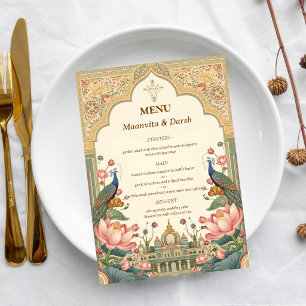 Pichwai Indian Luxury Elegant Wedding Menu