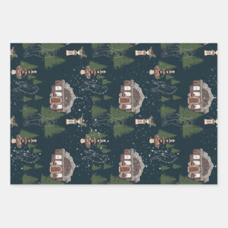 Pick a Christmas Tree Wrapping Paper Sheet