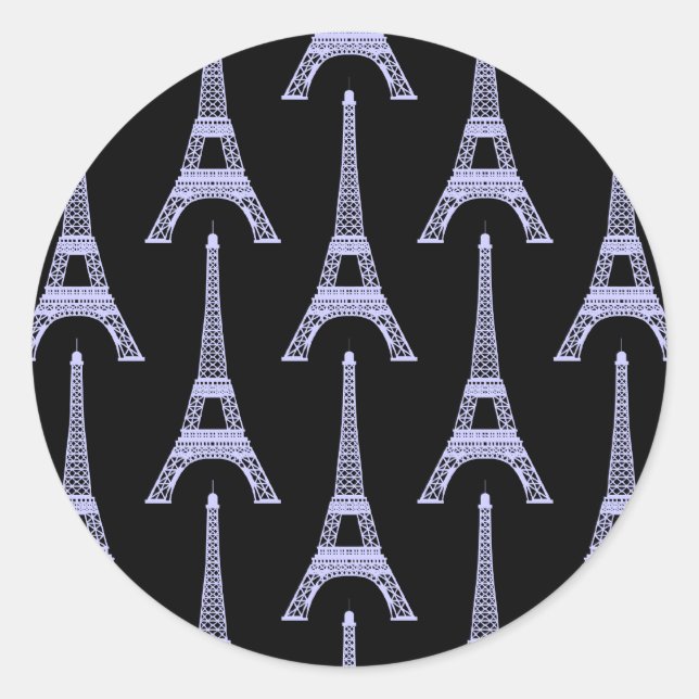 PICK-A-COLOR Eiffel Tower Sticker (Front)