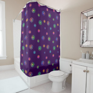 Pick a Posy Custom Background  Shower Curtain