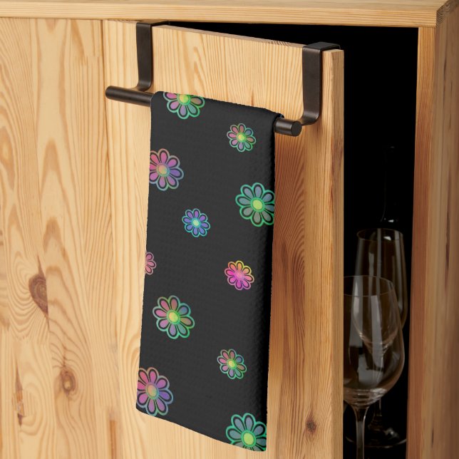 Pick a Posy Custom Background  Tea Towel (Thirds Fold)