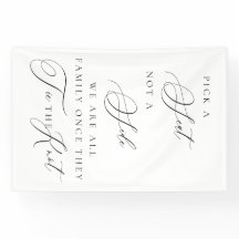 Pick a Seat Not a Side Wedding Ceremony Sign 