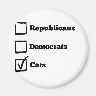 Pick Cats! Political Election Cat Print Magnet