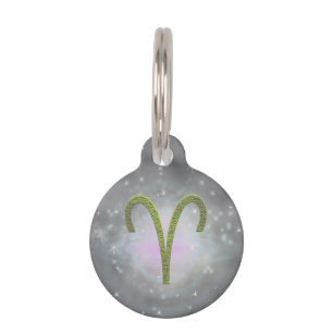Pick Colour Aries Zodiac Astrological Sign Pet Tag