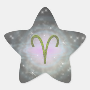 Pick Colour Aries Zodiac Astrological Sign Star Sticker