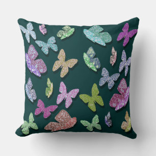 Pick Colour Butterflies Surreal & Fluttering Cushion
