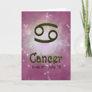 Pick Colour Cancer Zodiac Astrological Sign Card