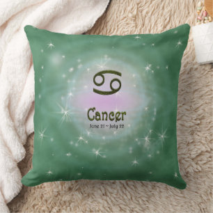 Pick Colour Cancer Zodiac Astrological Sign Cushion