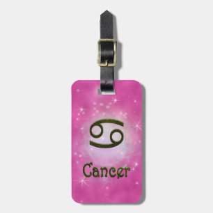 Pick Colour Cancer Zodiac Astrological Sign Luggage Tag
