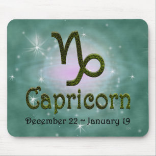 Pick Colour Capricorn Zodiac Astrological Sign Mouse Pad