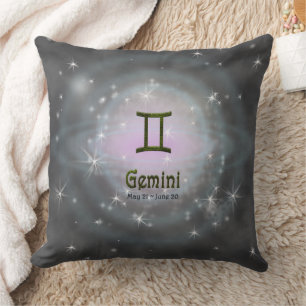 Pick Colour Gemini Zodiac Astrological Sign Cushion