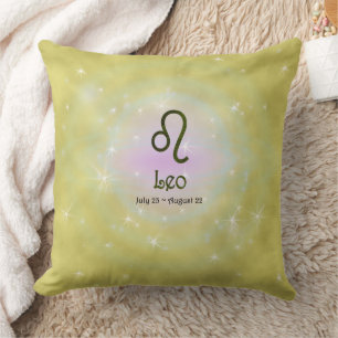 Pick Colour Leo Zodiac Astrological Sign Cushion