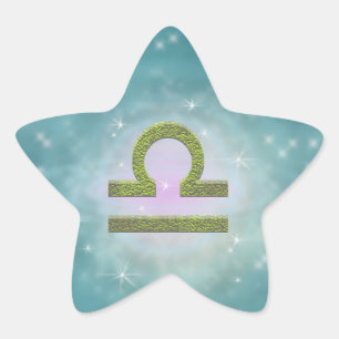 Pick Colour Libra Zodiac Astrological Sign Star Sticker